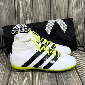 adidas PrimeKnit Skin Soccer Cleats Futbol Boots Women Sz 6 AQ3456 White Yellow
